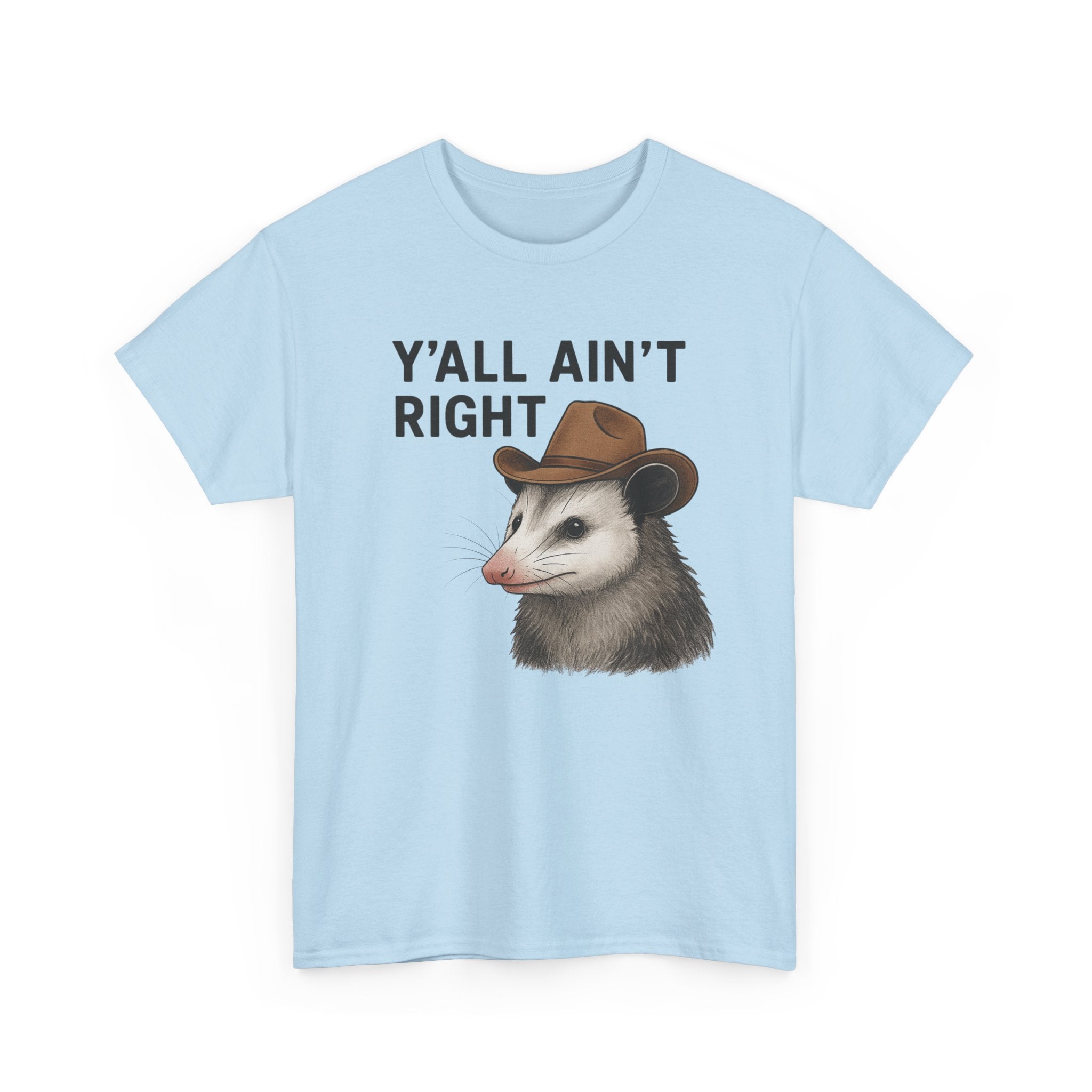 Y'all Ain't Right Possum Tee — Funny Southern Animal T-Shirt
