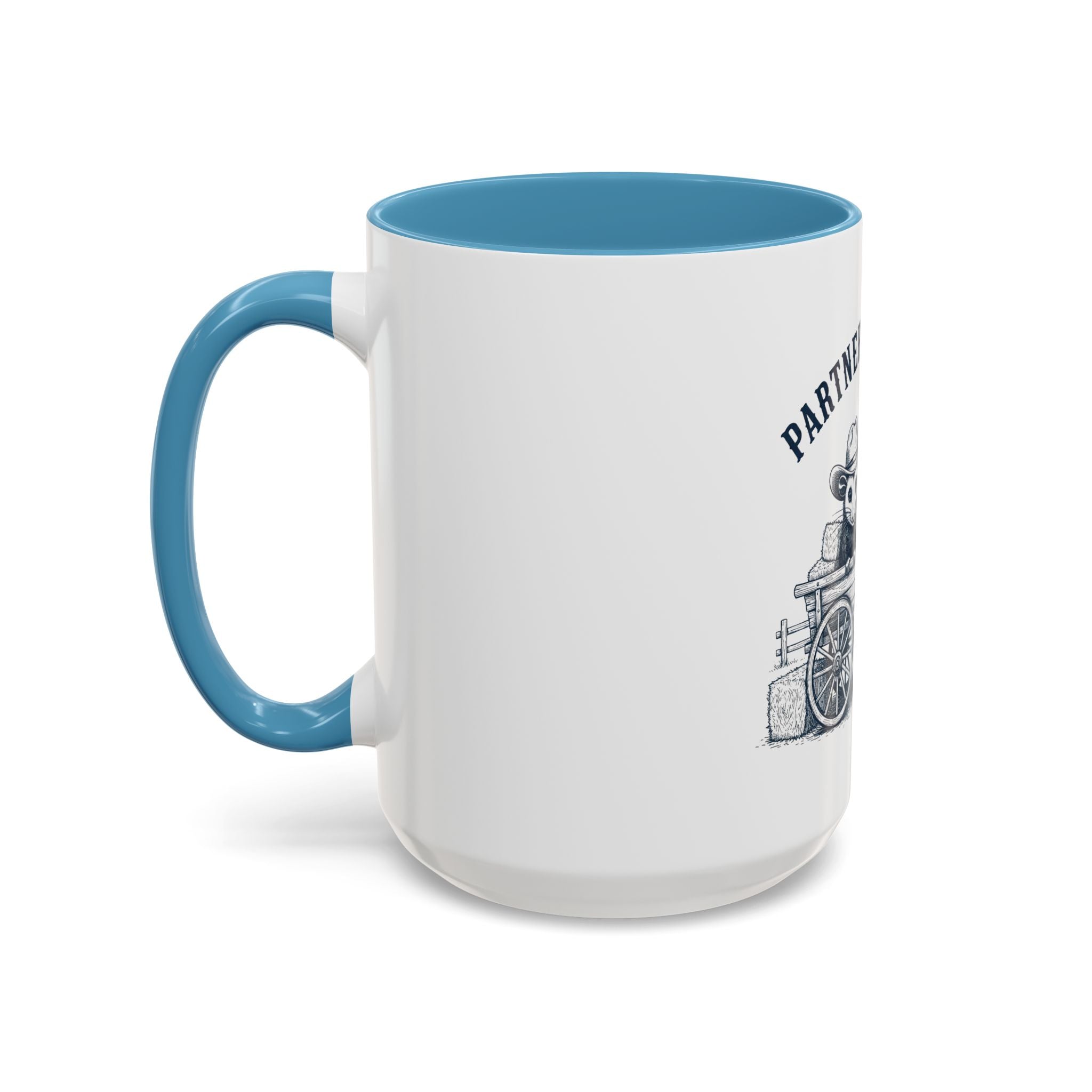 Partners in Crime Coffee Mug — Cute Cowboy Coco & Pete Accent Mug (11/15oz)