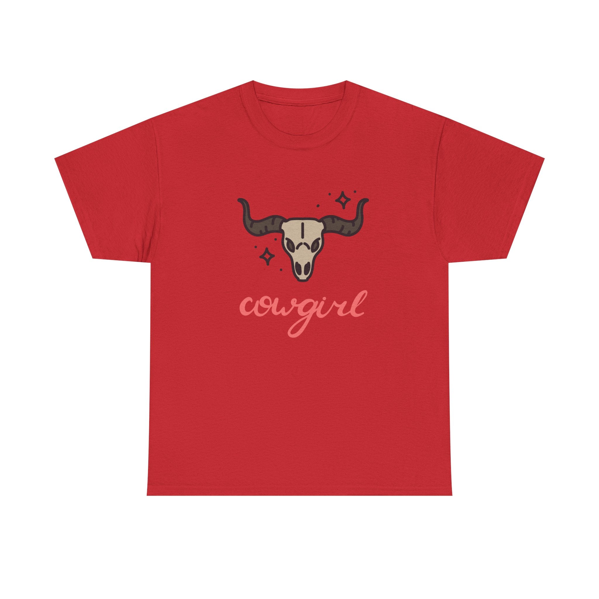 Cowgirl Skull Tee Western Cowgirl Graphic T-Shirt   trendy t-shirt