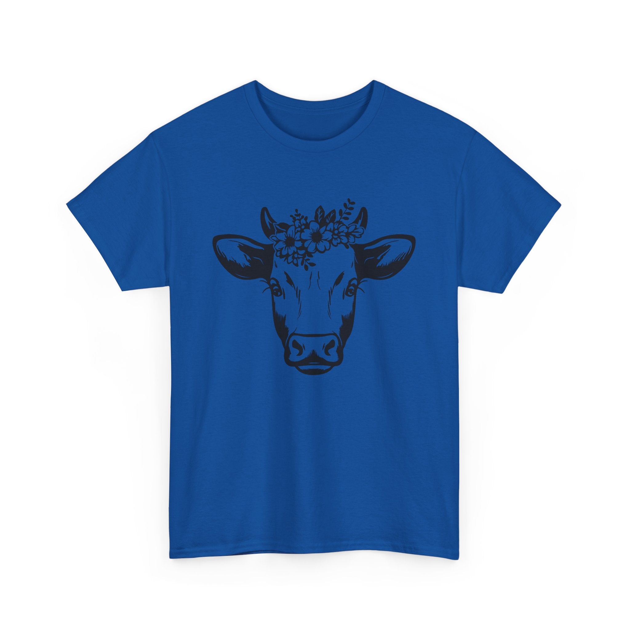 Cow Floral Crown T-Shirt Ranch life   I love Cows