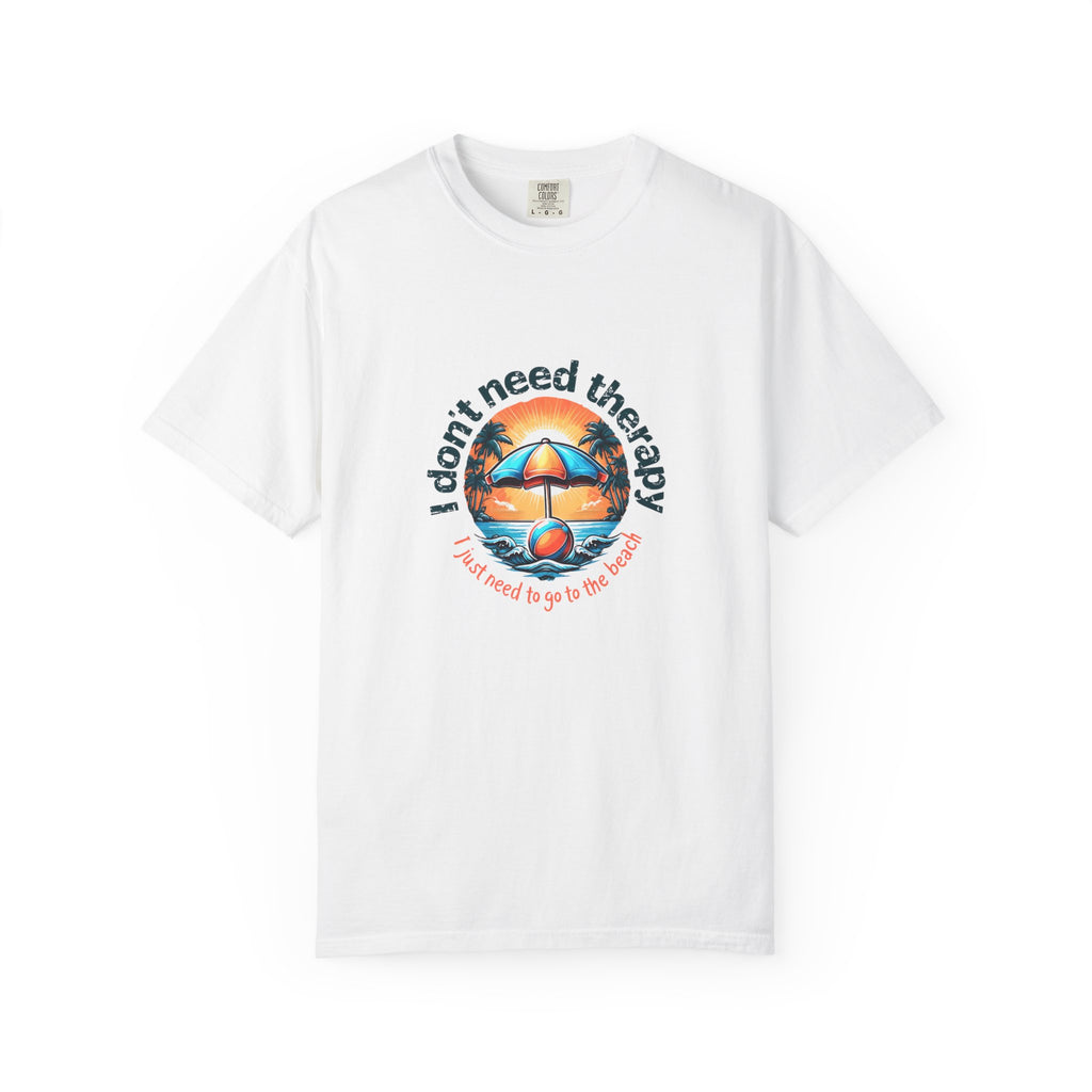 Relaxing Beach Vibe T-shirt, Perfect for Summer Adventures, Beach Lovers, Casual Outfits, Gift for Friends, Therapy Quote Tee