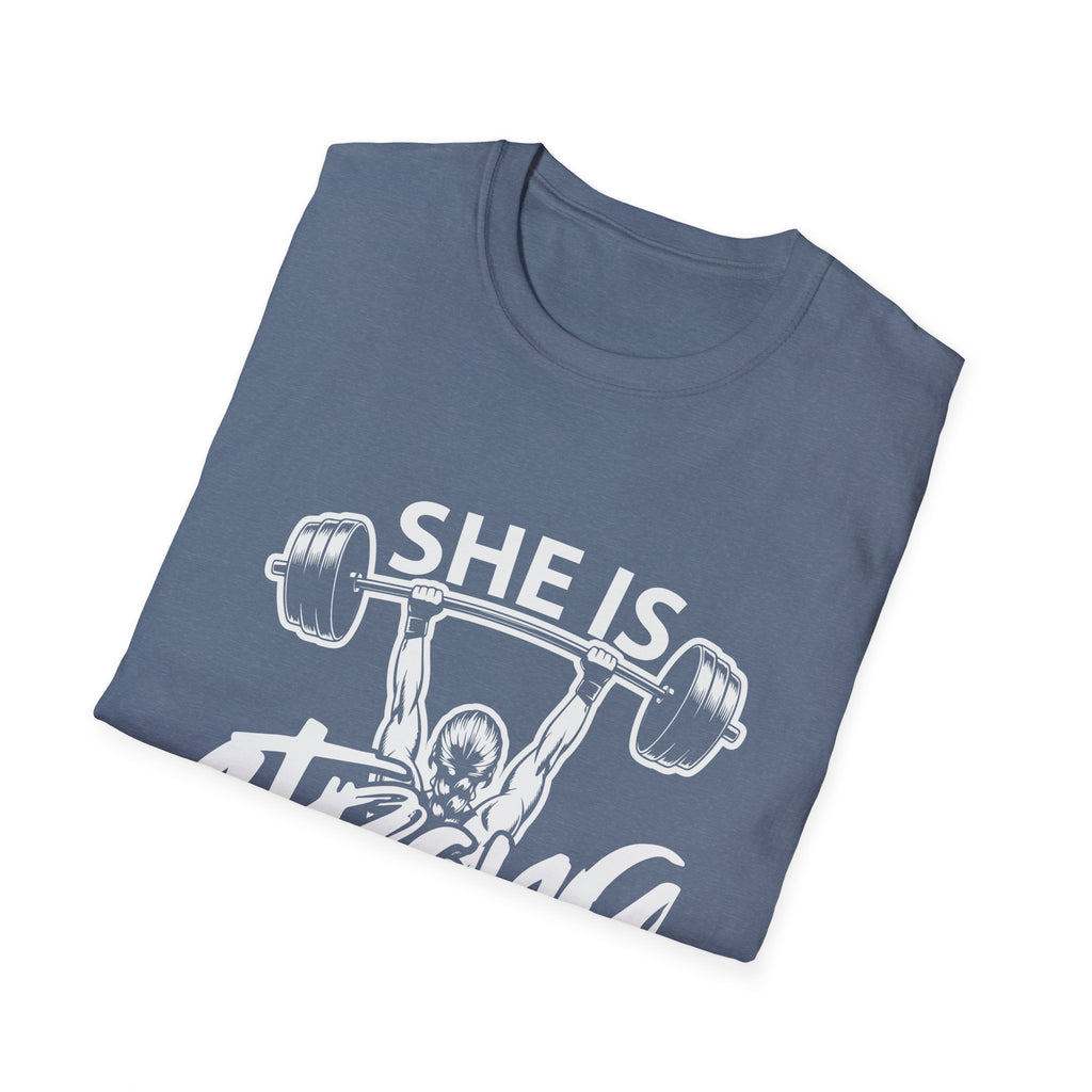 She Is Strong Inspirational T-Shirt — Empowerment Tee for Women
