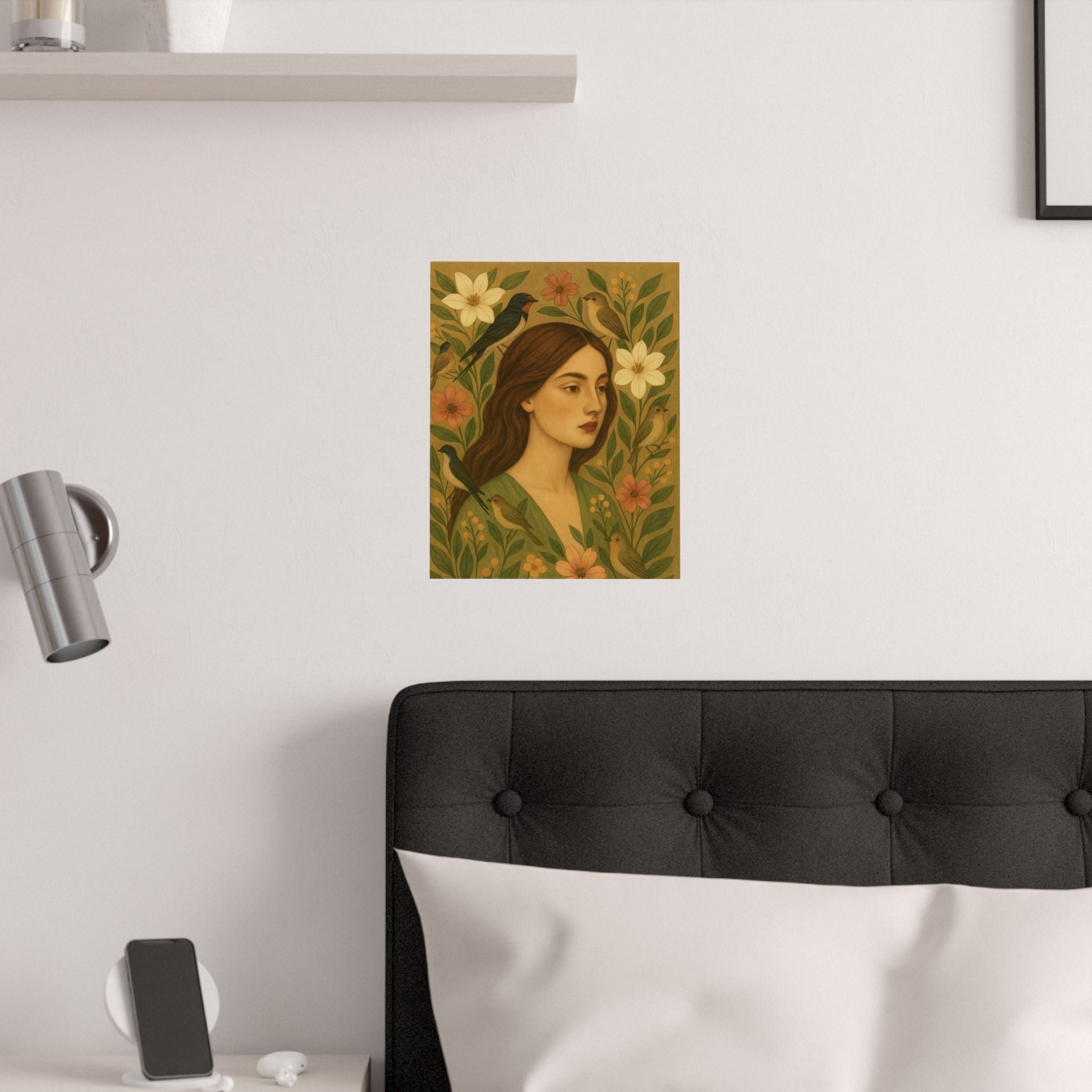 Satin Poster - Nature and Birds Design