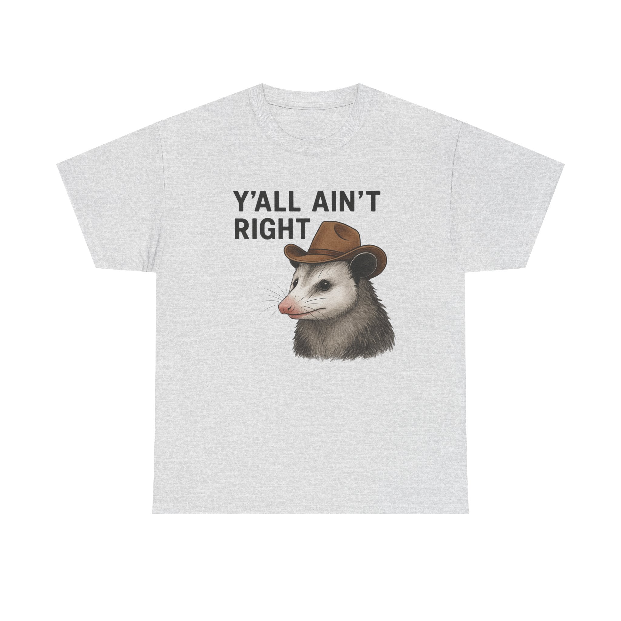 Y'all Ain't Right Possum Tee — Funny Southern Animal T-Shirt