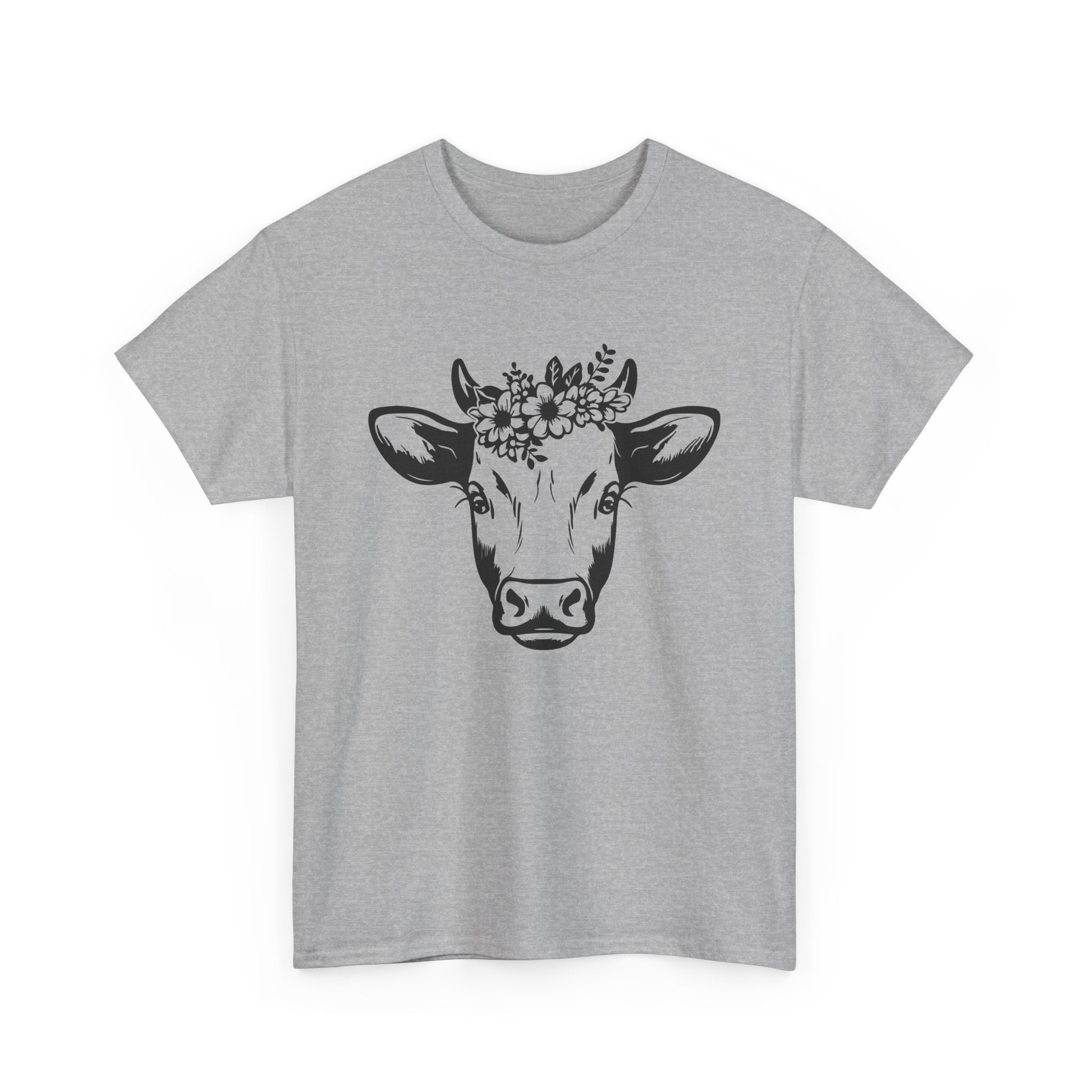 Cow Floral Crown T-Shirt Ranch life   I love Cows