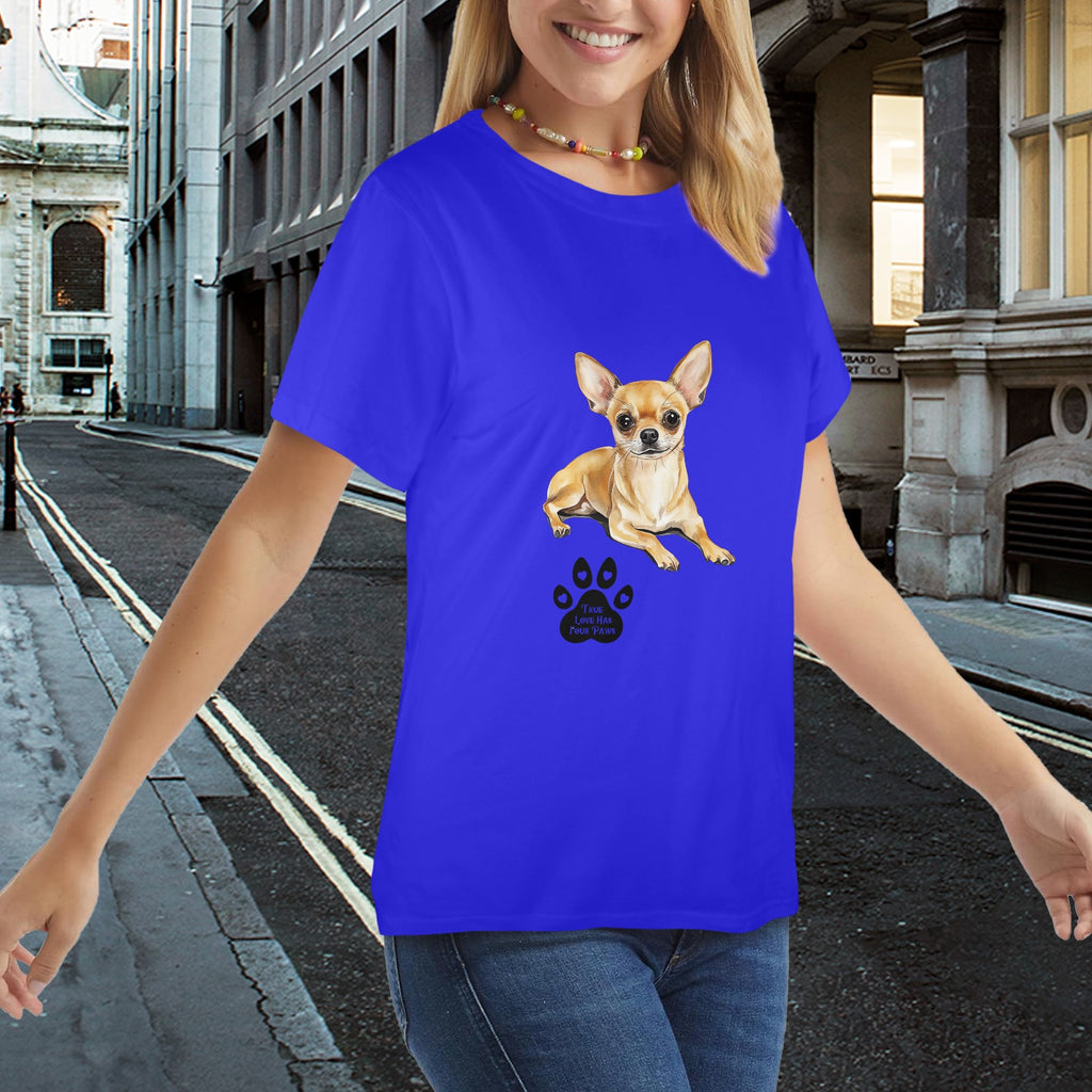 Cute Chihuahua Women’s T-Shirt – Adorable Dog Mom Graphic Tee for Chihuahua Lovers