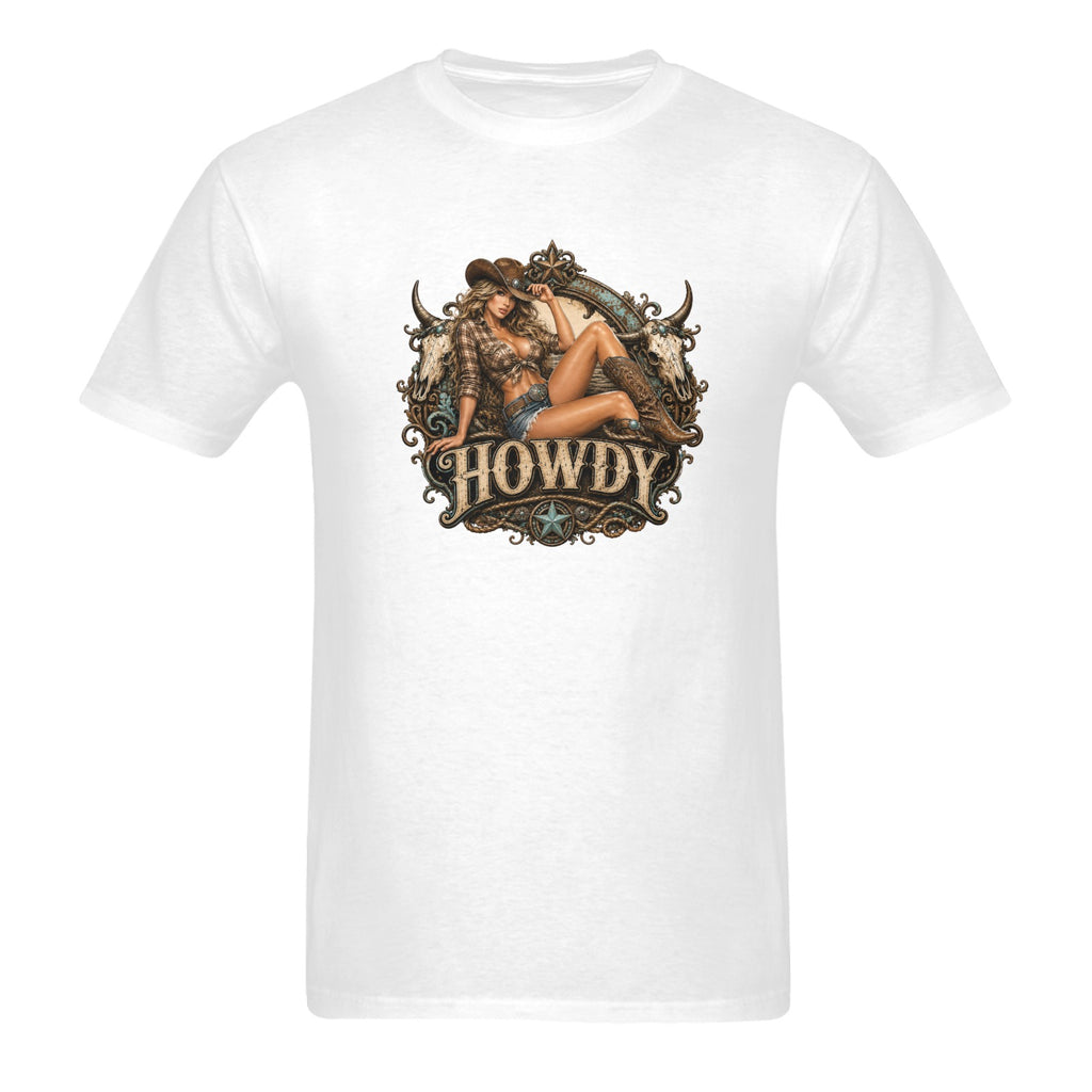 Western Cowgirl Pin-Up Graphic Tee