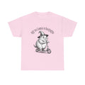 Groundhog Witch Scooter Tee — "Off to Cause a Kerfuffle" Graphic Shirt