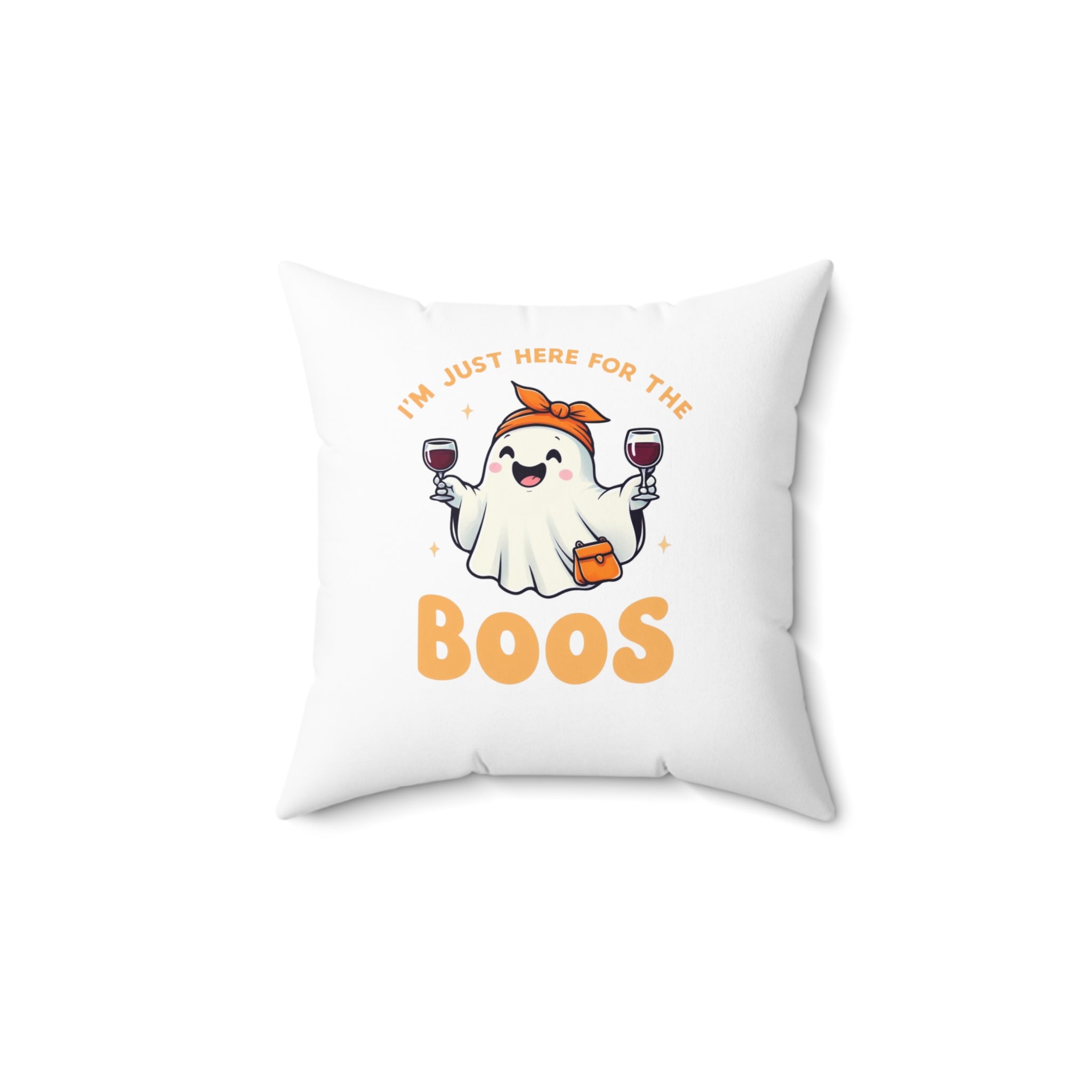 Halloween Ghost Pillow - Funny Halloween Decor, Spooky Gift, Fall Home Accent, Autumn Vibes, Trick or Treat Decor