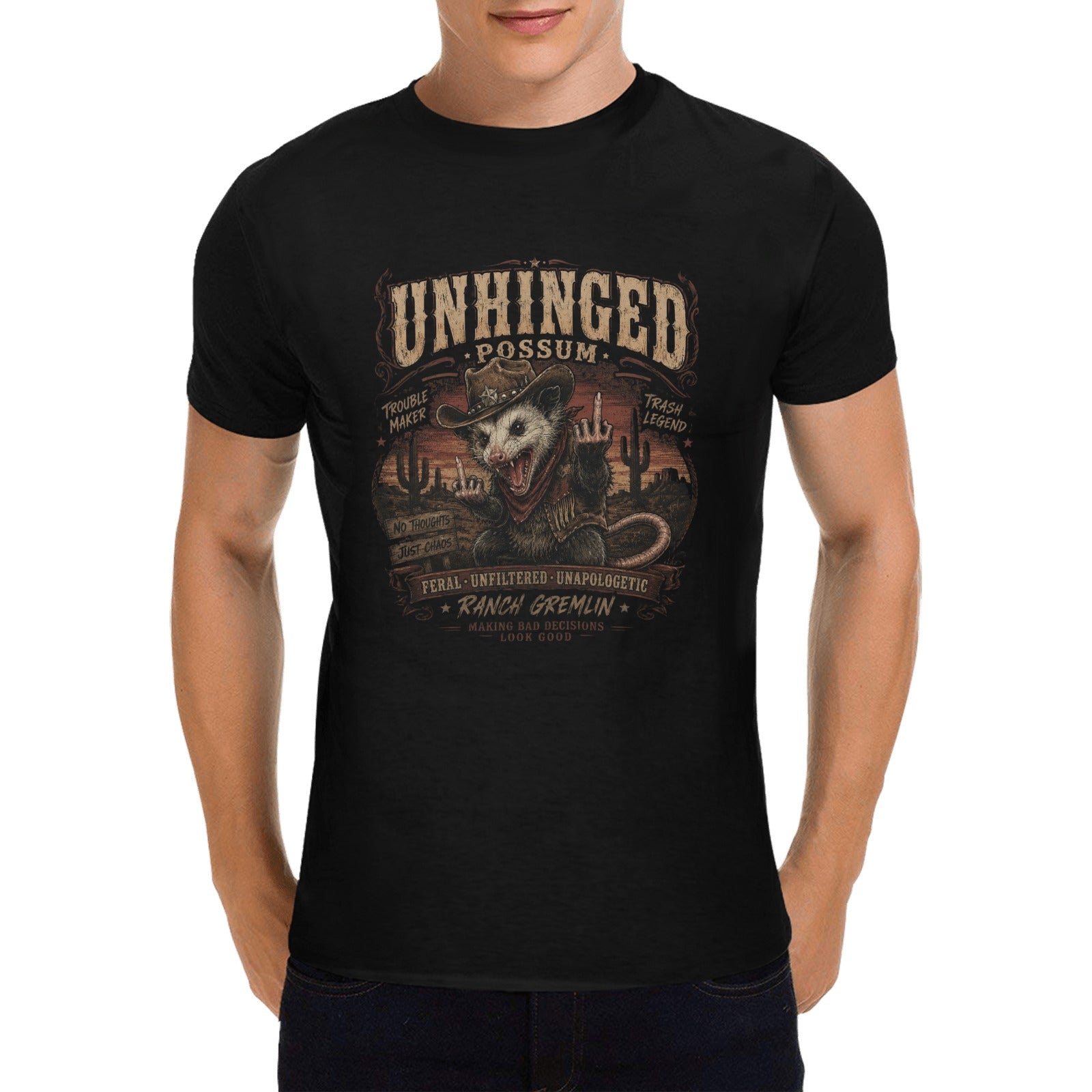 Unhinged Possum Pete   Tee — Unisex