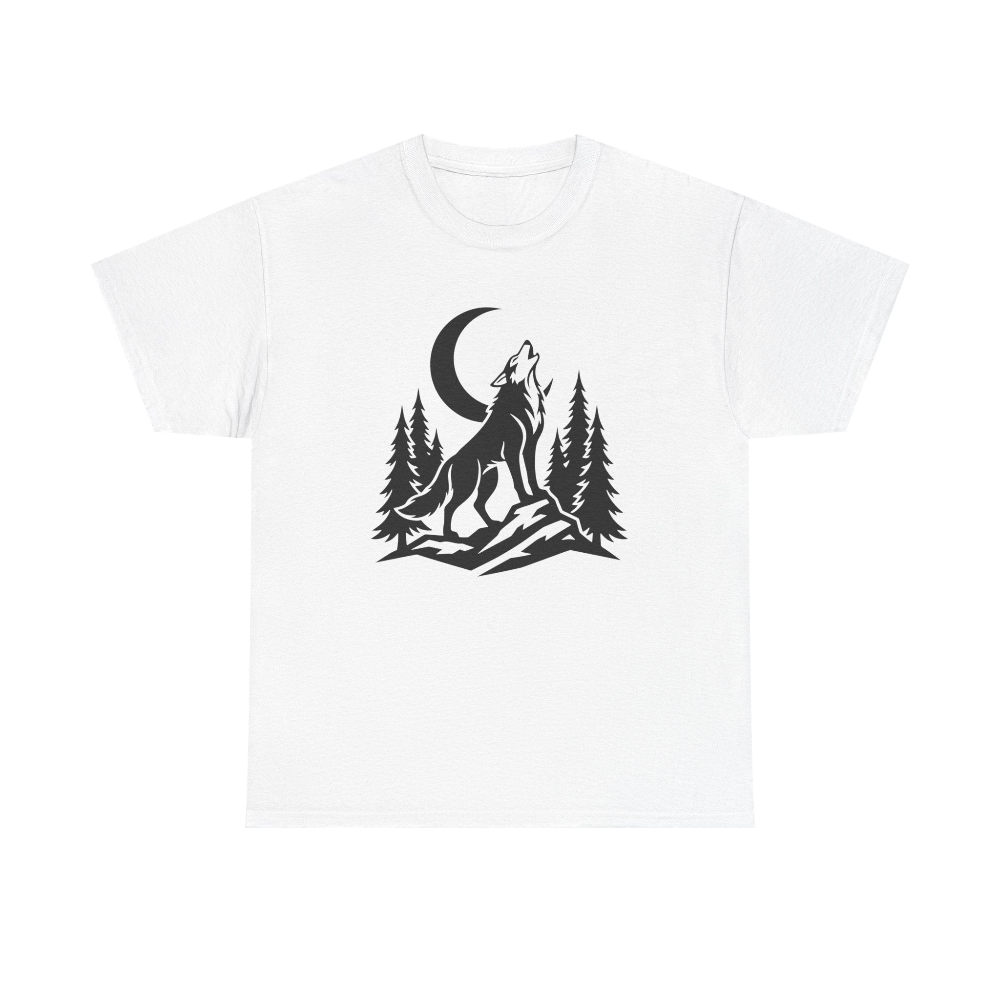 Wolf Howl Tee — Moonlit Wilderness Graphic T-Shirt