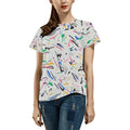 Wolf Hill Ranch Abstract Splash Ladies Tee