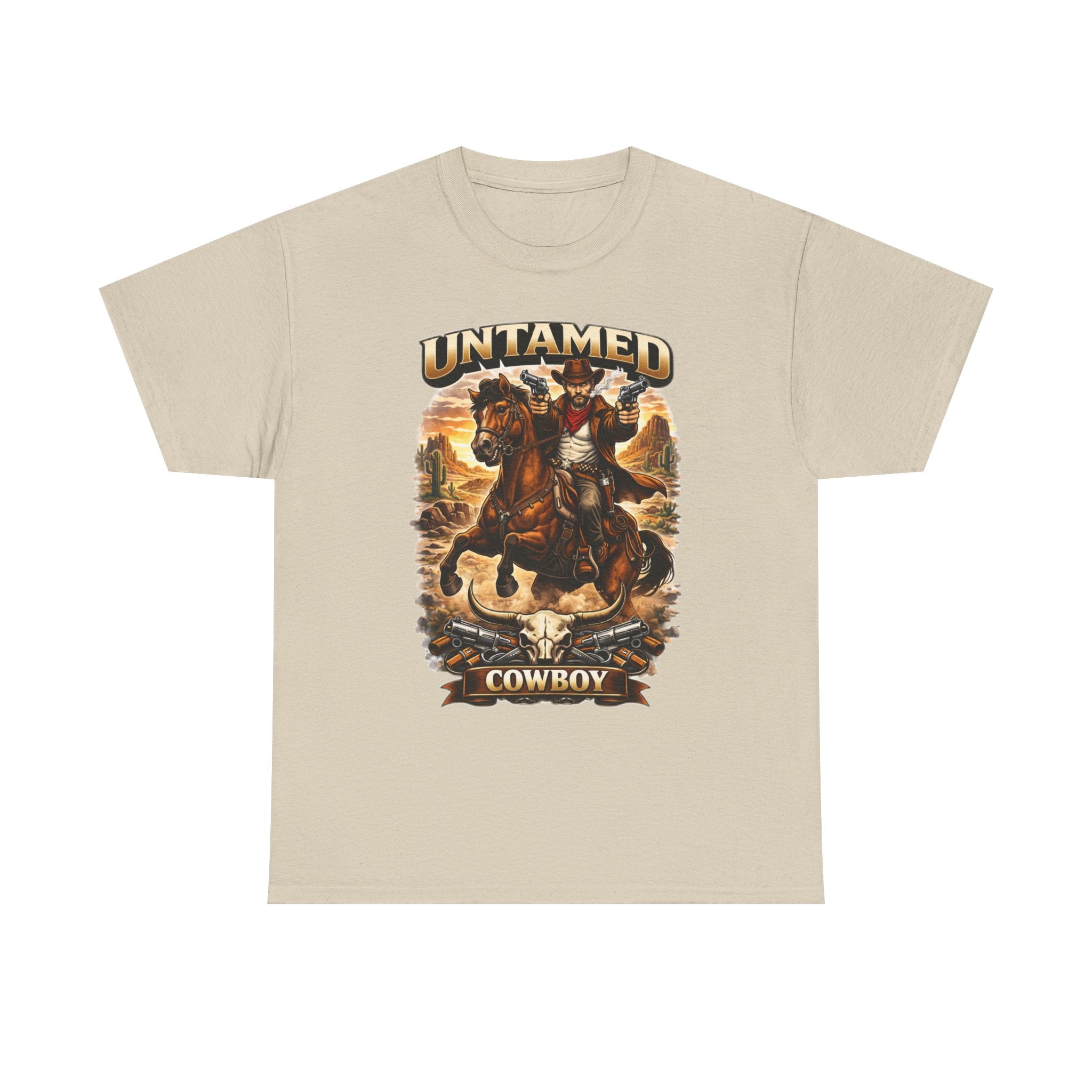 Untamed Cowboy T‑Shirt — Vintage Rodeo Horse Rider Graphic Tee