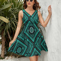 Wolf Hill Ranch – Desert Spirit Collection Turquoise Aztec Sun Dress