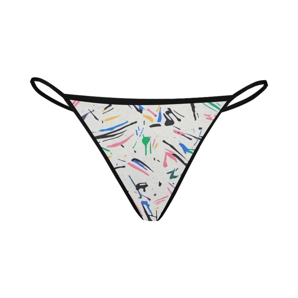 Neon Splash Riot Collection Women's G-String Panties