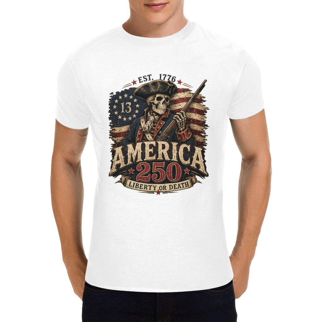 Colonial America 250 T-Shirt -White