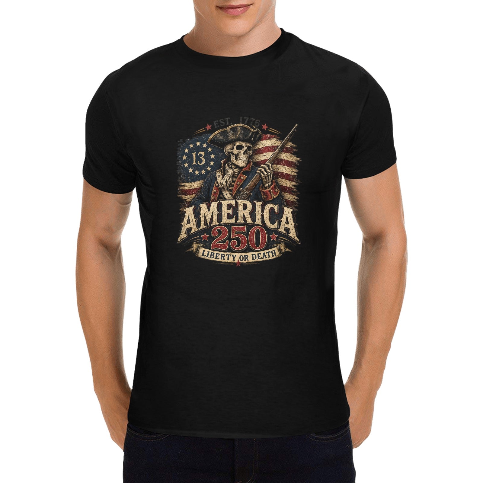 Colonial America 250 TEE-White