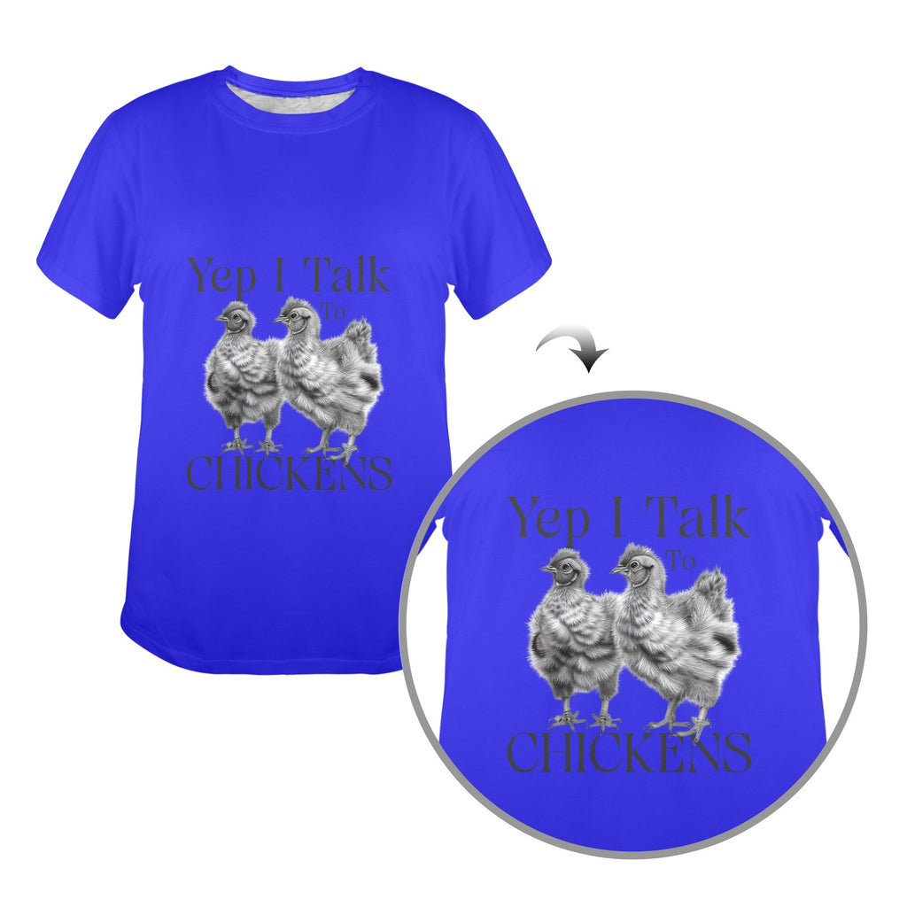 Yep I Talk To Chickens Graphic Tee
