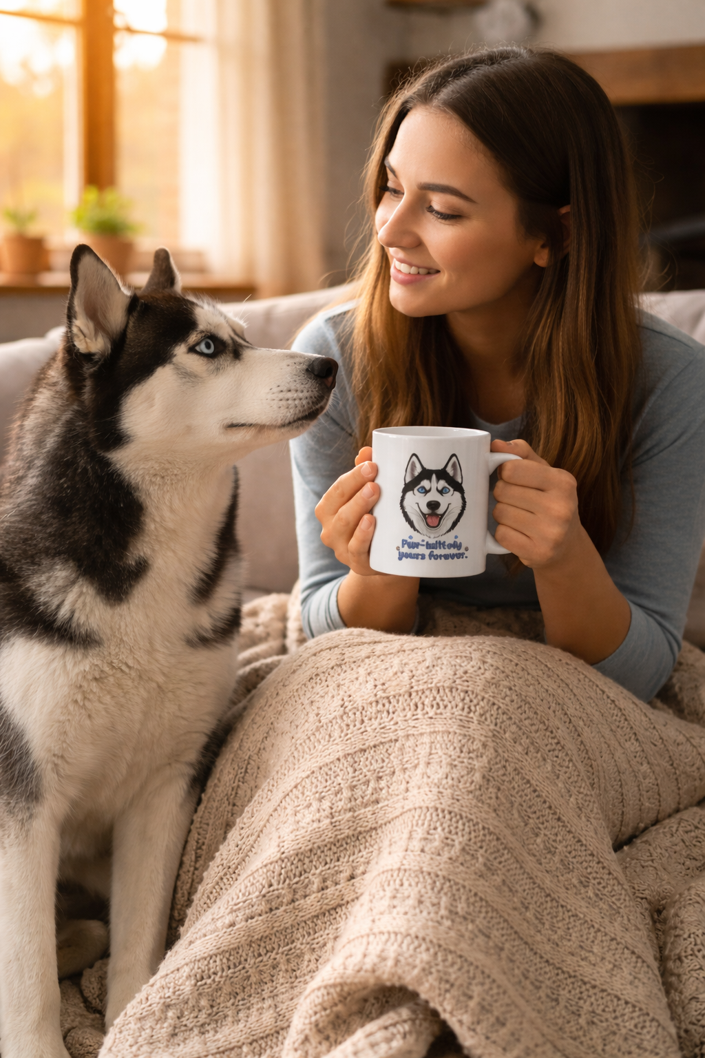 Husky Dog Mug "Fur-initely Yours Forever 11oz Coffee Cup