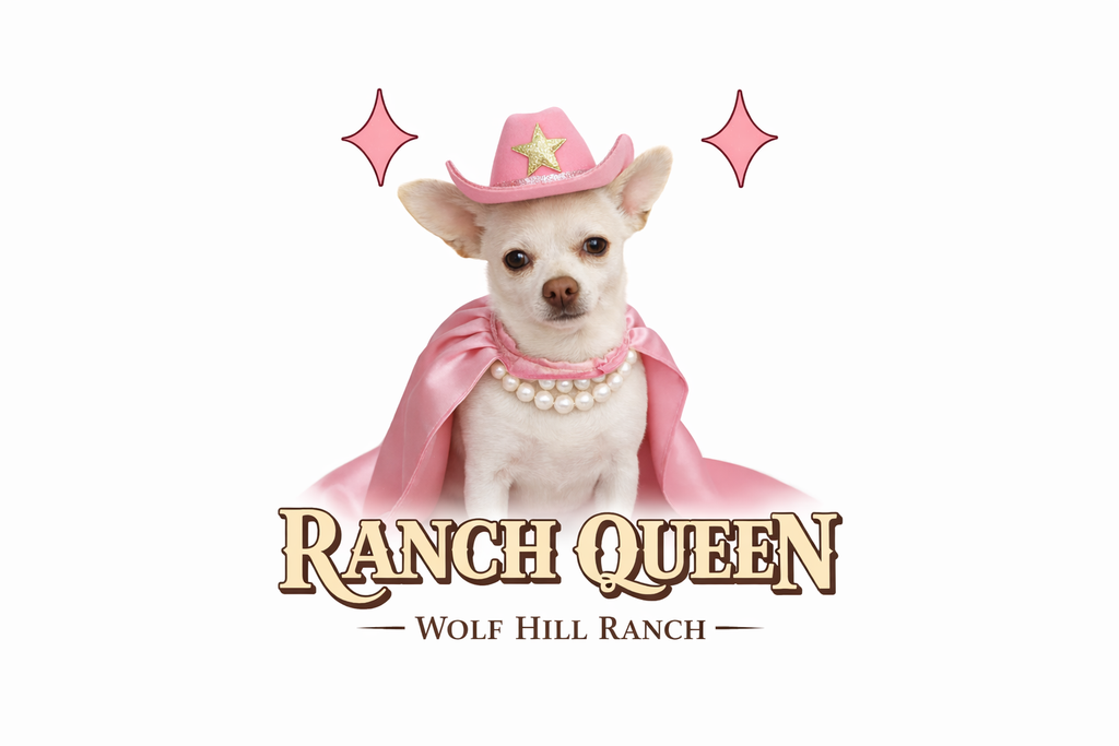Ranch Queen Ceramic Mug  Cute Pink Cowgirl Chihuahua Design (11oz & 15oz)