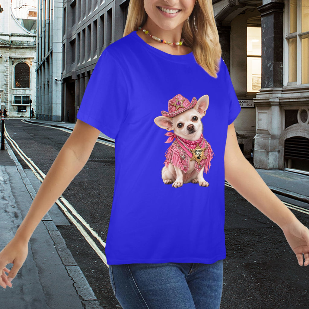Sheriff Coco –Paw & Order Ladies Tee