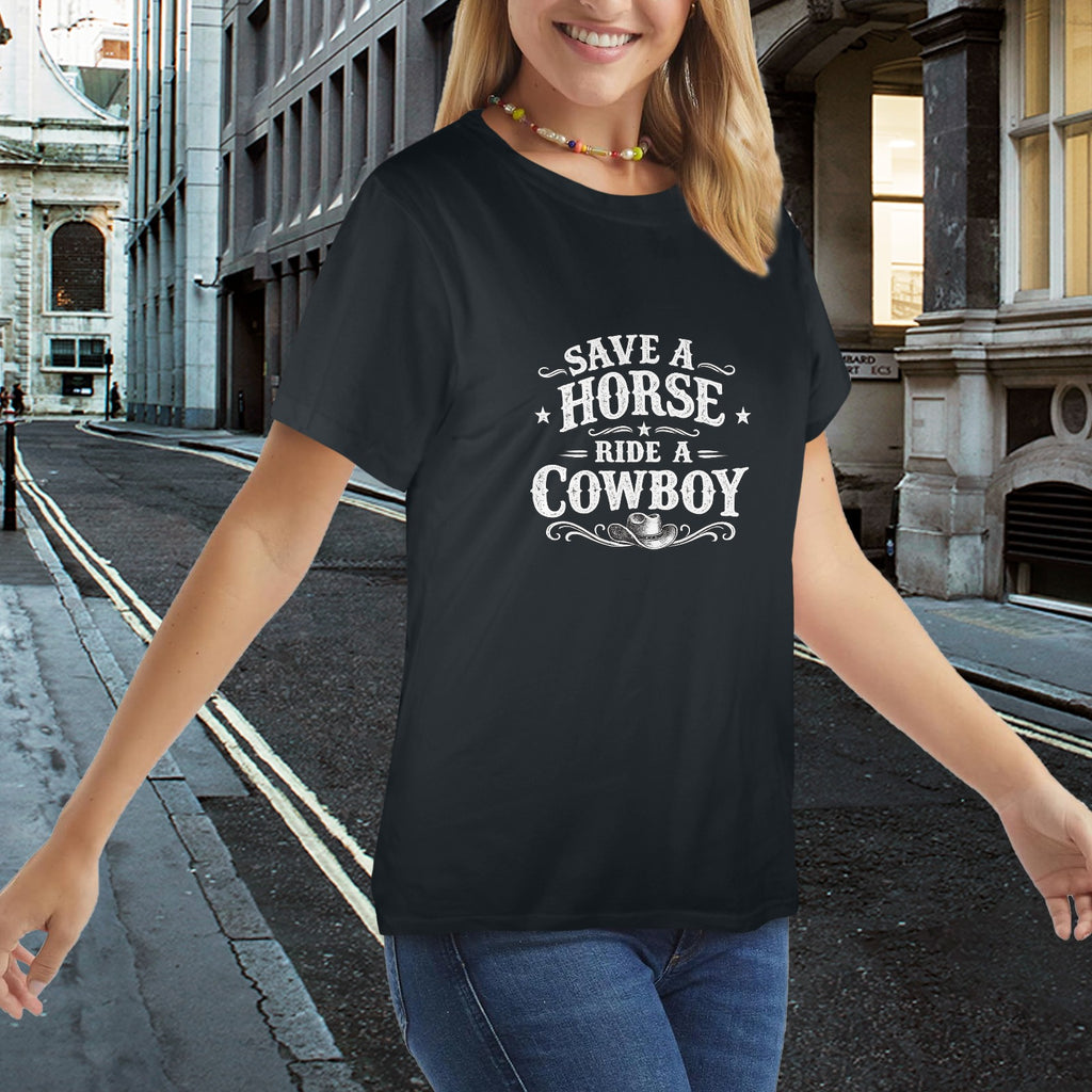Women's Save A Horse T-Shirt  （Made in USA，Ships to USA Only）