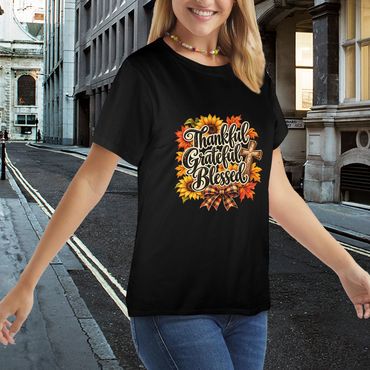 Thankful & Sassy Ladies Thanksgiving Tees Collection – Western Fall Graphic Shirts  🦃