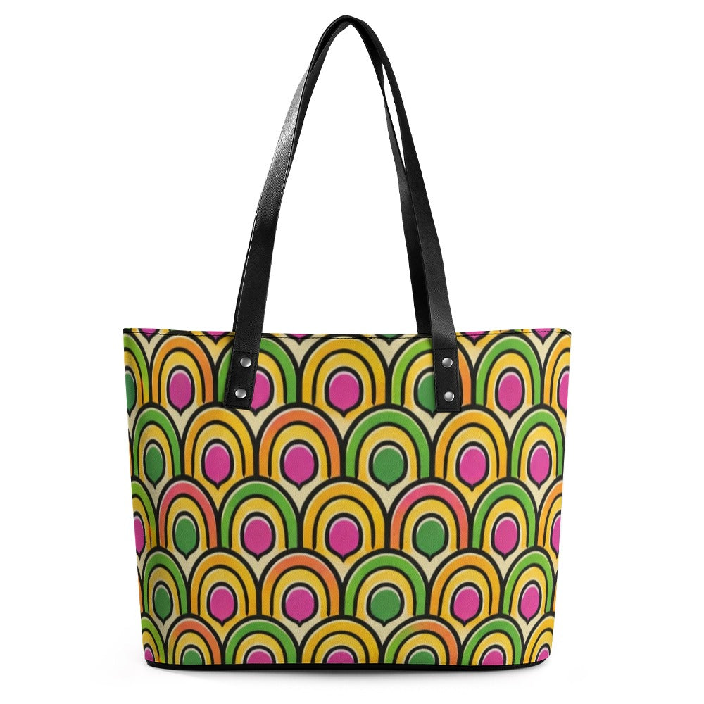 Ladies Leather Handbag Collection   Premium Cross-Grain Tote