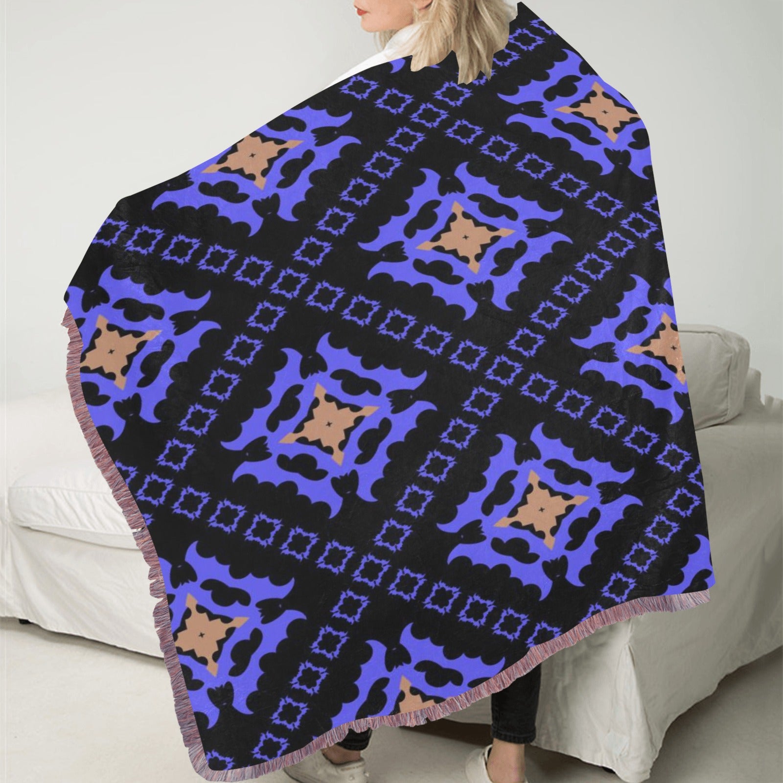 Wolf Hill Ranch – Midnight Medallion Woven Blanket