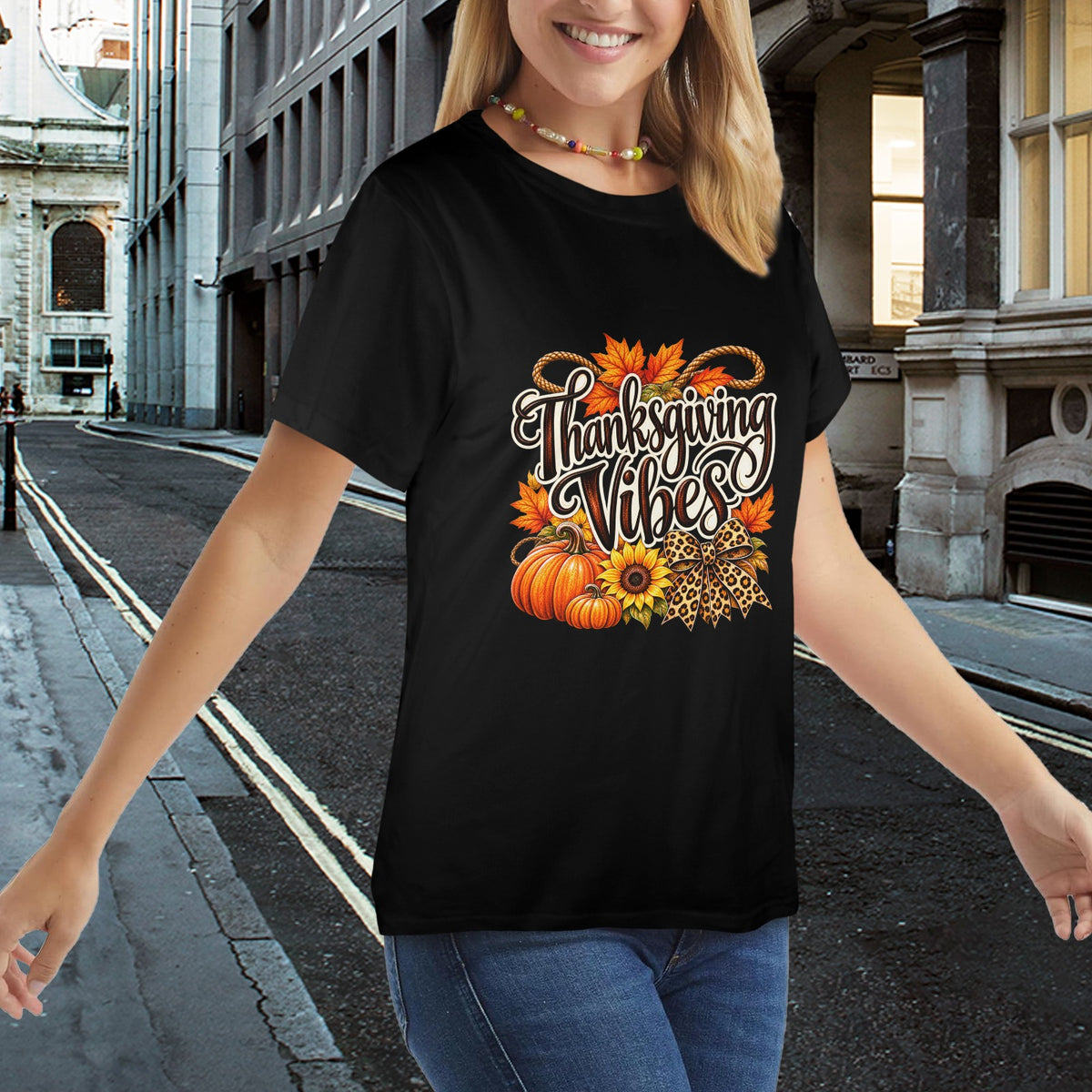 Thankful & Sassy Ladies Thanksgiving Tees Collection – Western Fall Graphic Shirts  🦃