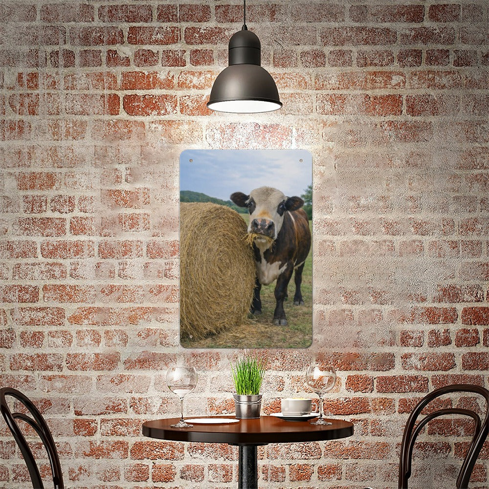 Hay There, Dennis!  Wolf Hill Ranch Farmhouse Metal Tin Sign Made in USA