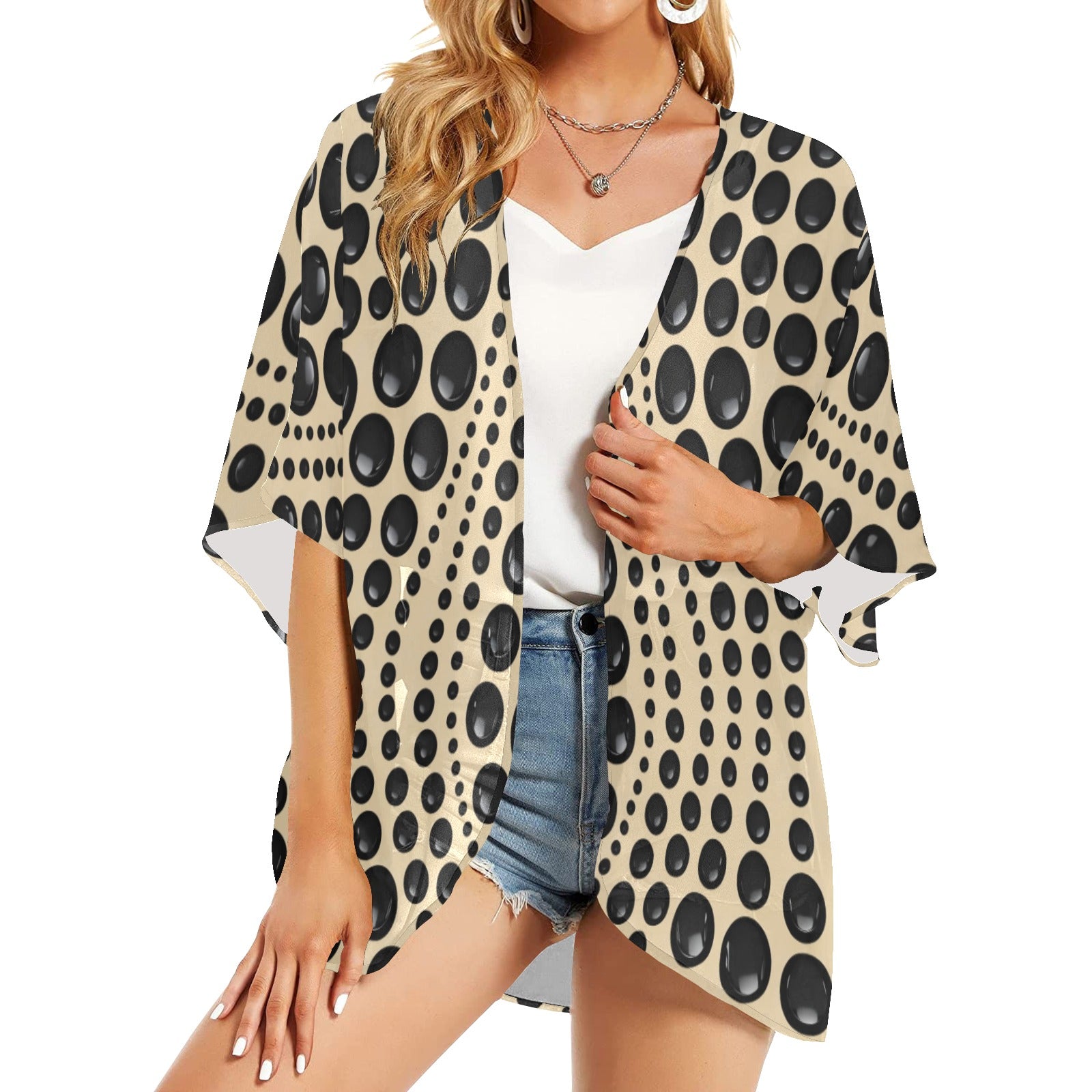 The Seductress Collection  Kimono Chiffon Cover Up