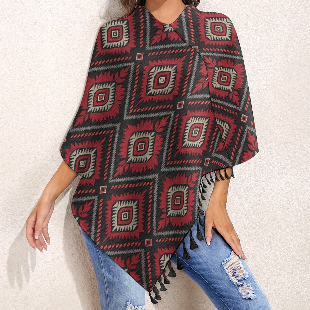Wolf Hill Ranch – Desert Spirit Collection  Redrock Aztec Poncho