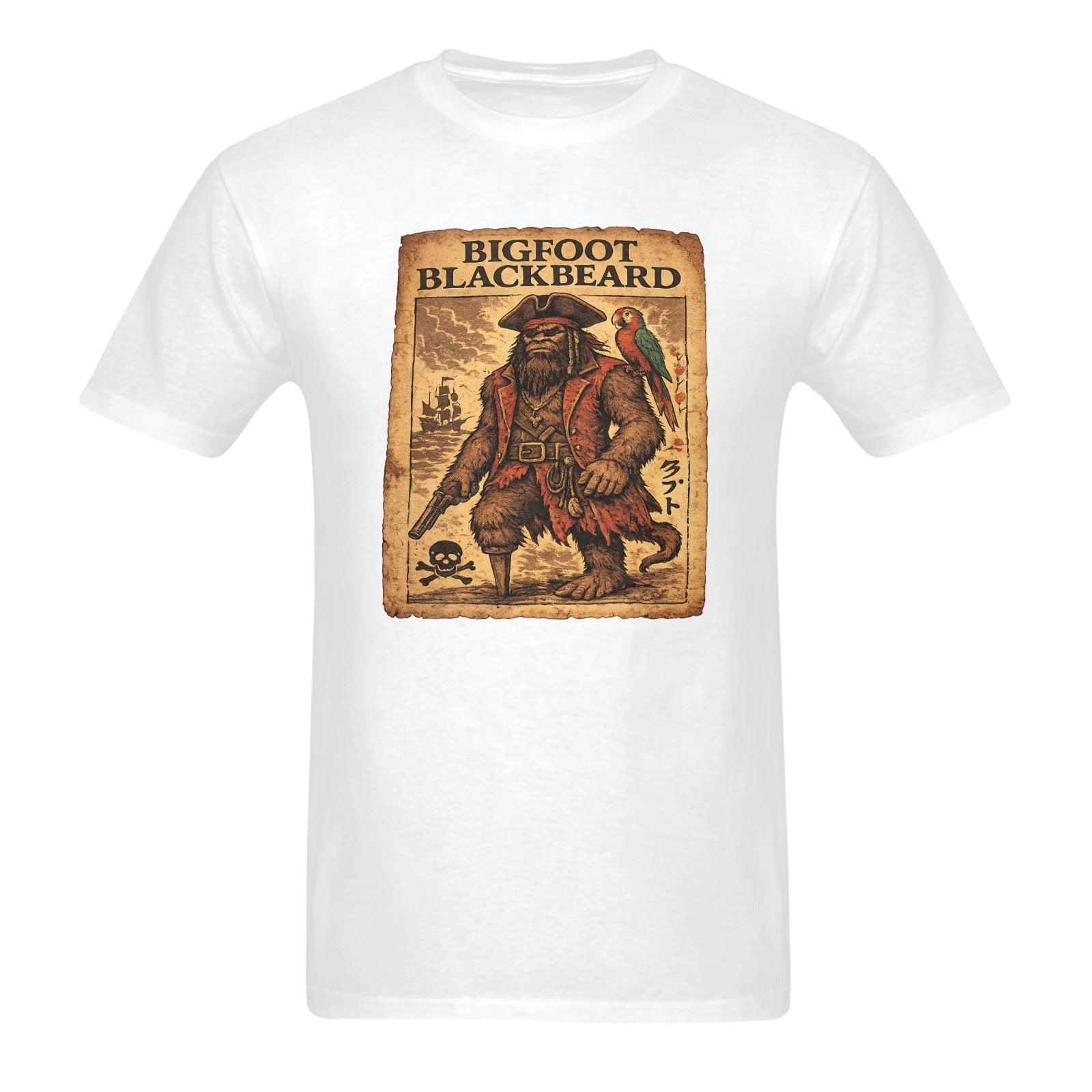 Old Parchment Bigfoot Blackbeard T-Shirt