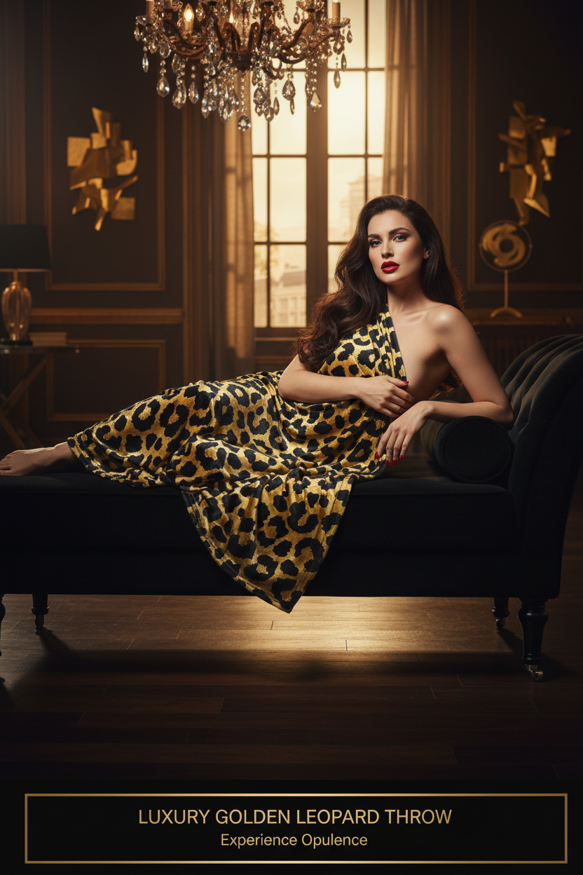After Dark Leopard Throw — Sales Ad