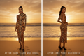 After Dark Tiger Midi Dress — Side by Side Beach