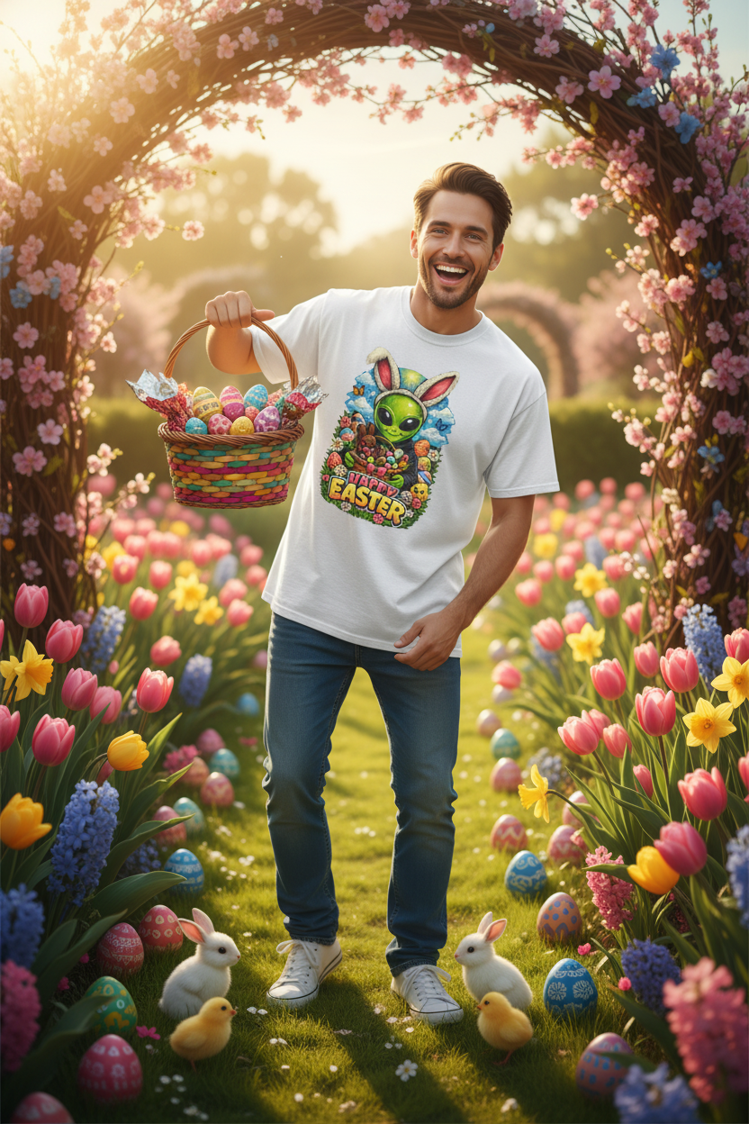 Alien Bunny Easter Man