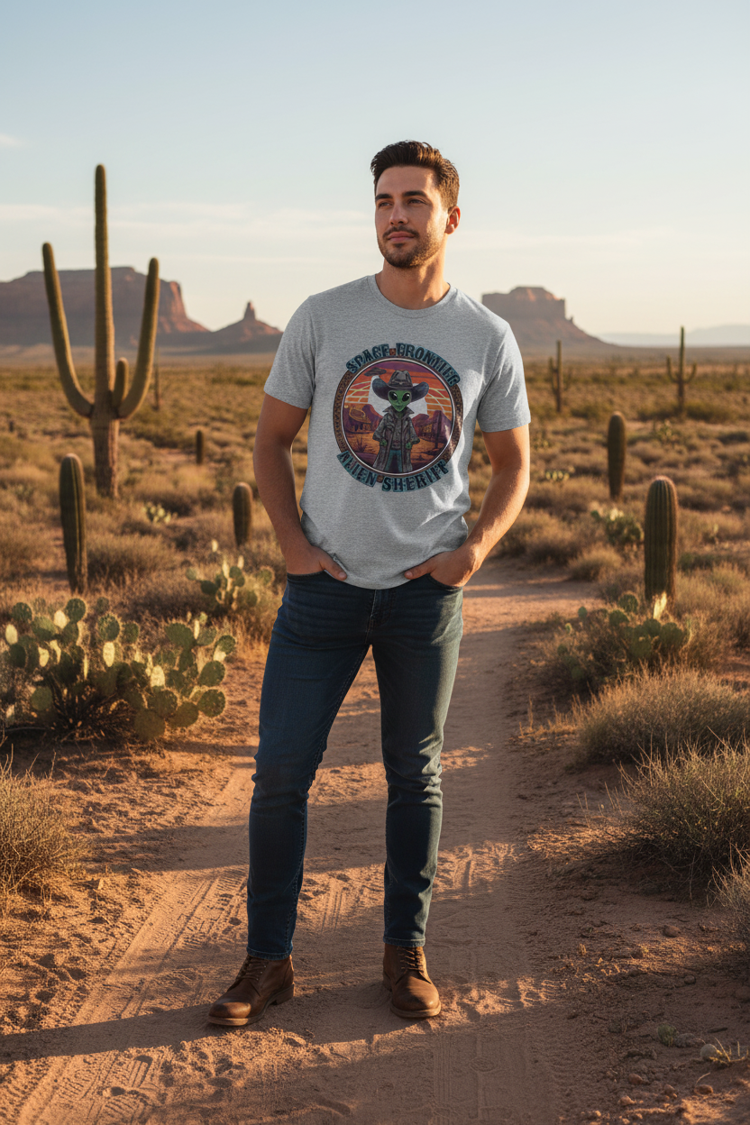 Alien Sheriff Tee Sport Grey