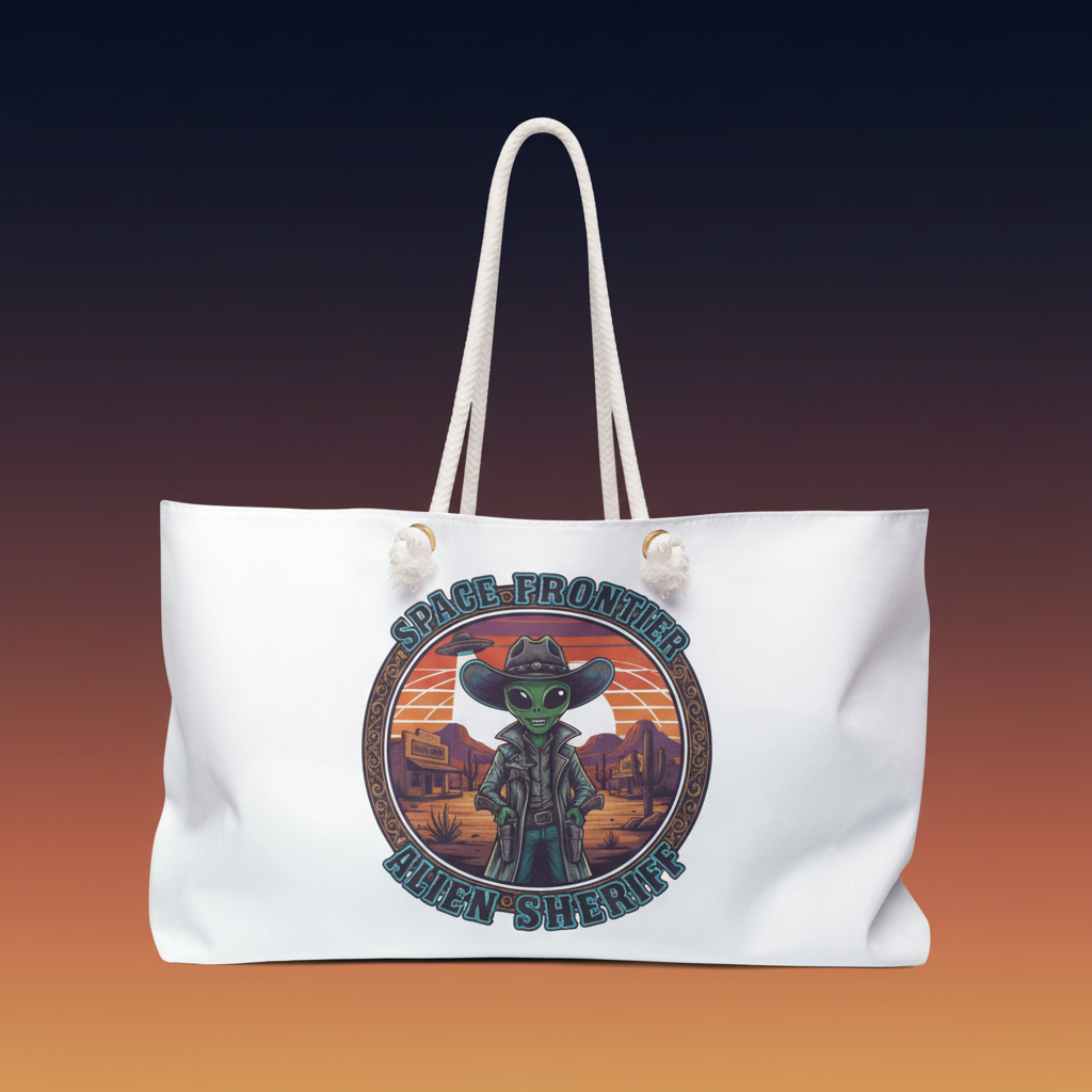 Alien Sheriff Weekender Bag Clean Ad