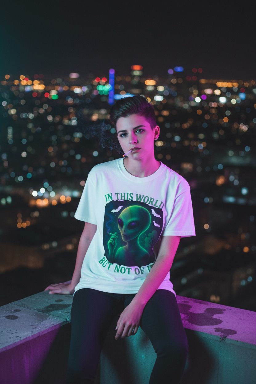 Alien Tee - Rooftop Night