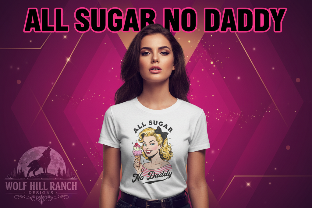 All Sugar No Daddy Banner - Text Above