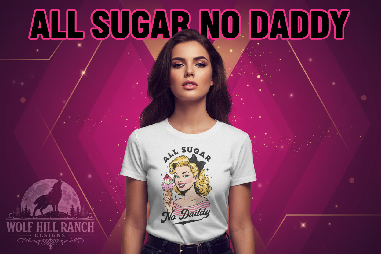 All Sugar No Daddy Banner - Text Above