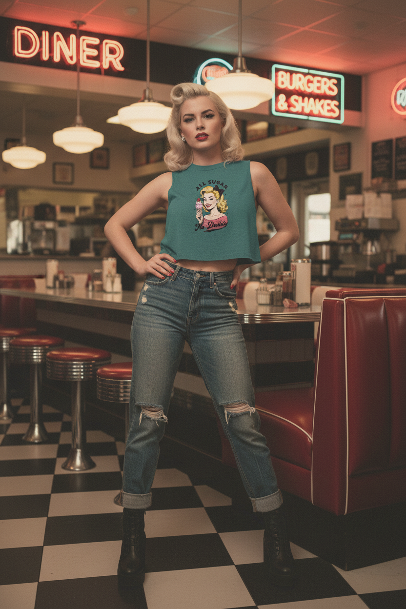 All Sugar No Daddy Teal Diner