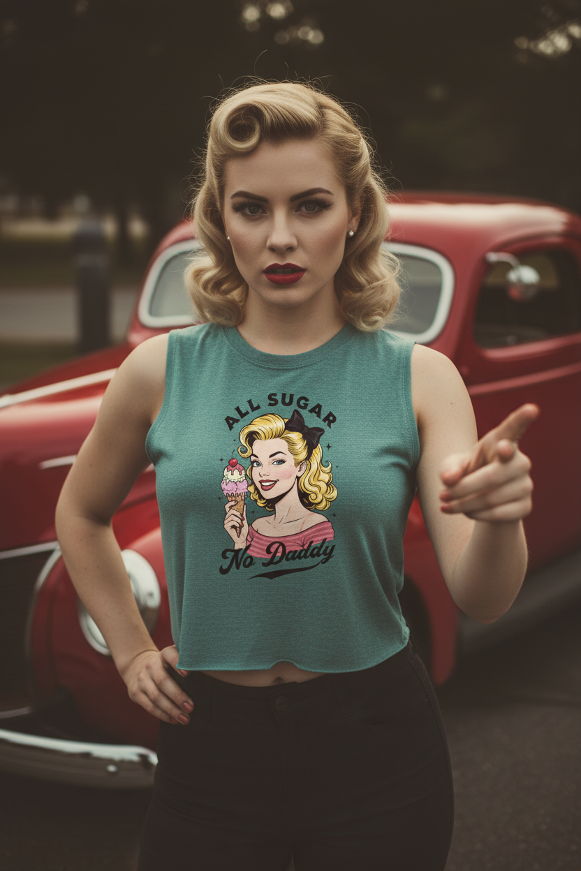 All Sugar No Daddy Teal Hot Rod