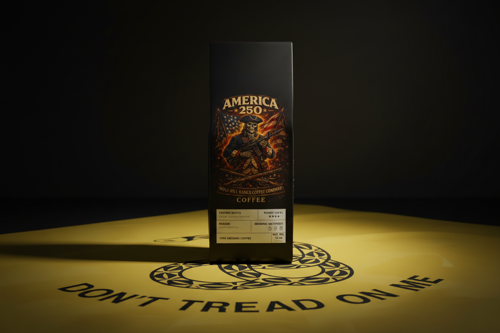 America 250 Coffee Bag on Don't Tread on Me Flag