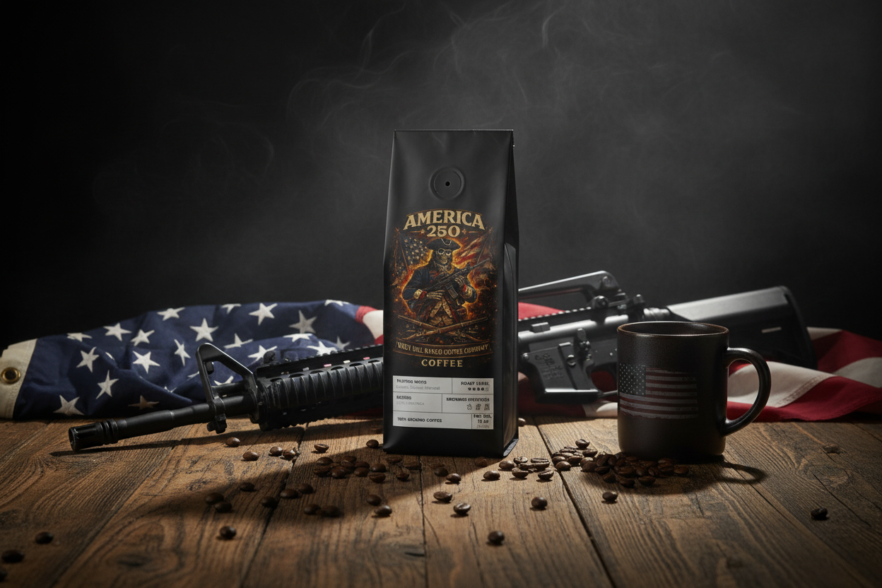 America 250 Homeland Blend with AR-15 and American Flag