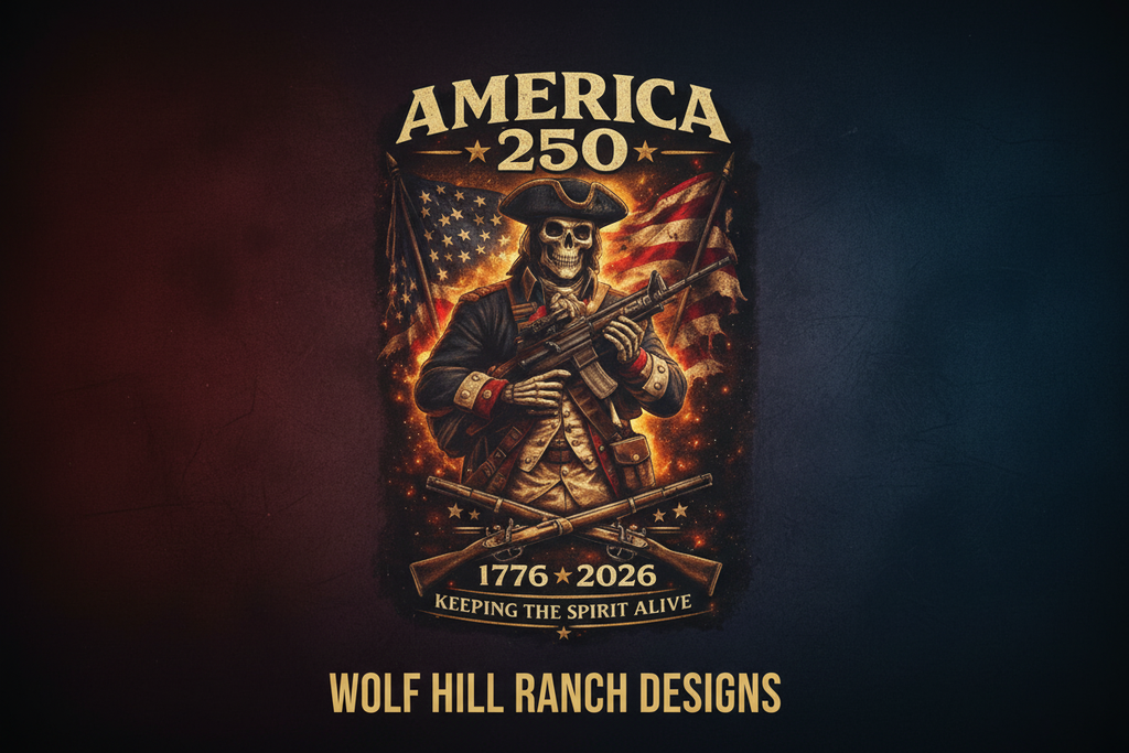 America 250 Revolutionary Soldier Banner Ad
