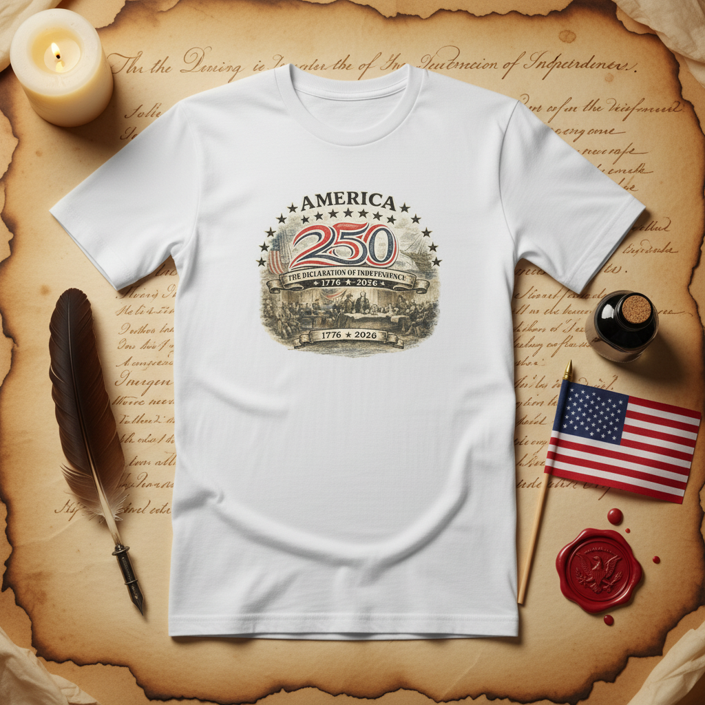 America 250 Signing - Flat Lay