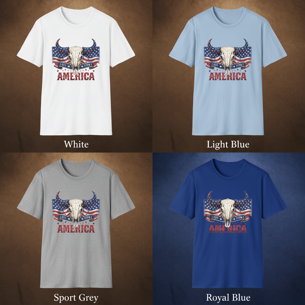 America Skull Tee - All Colors
