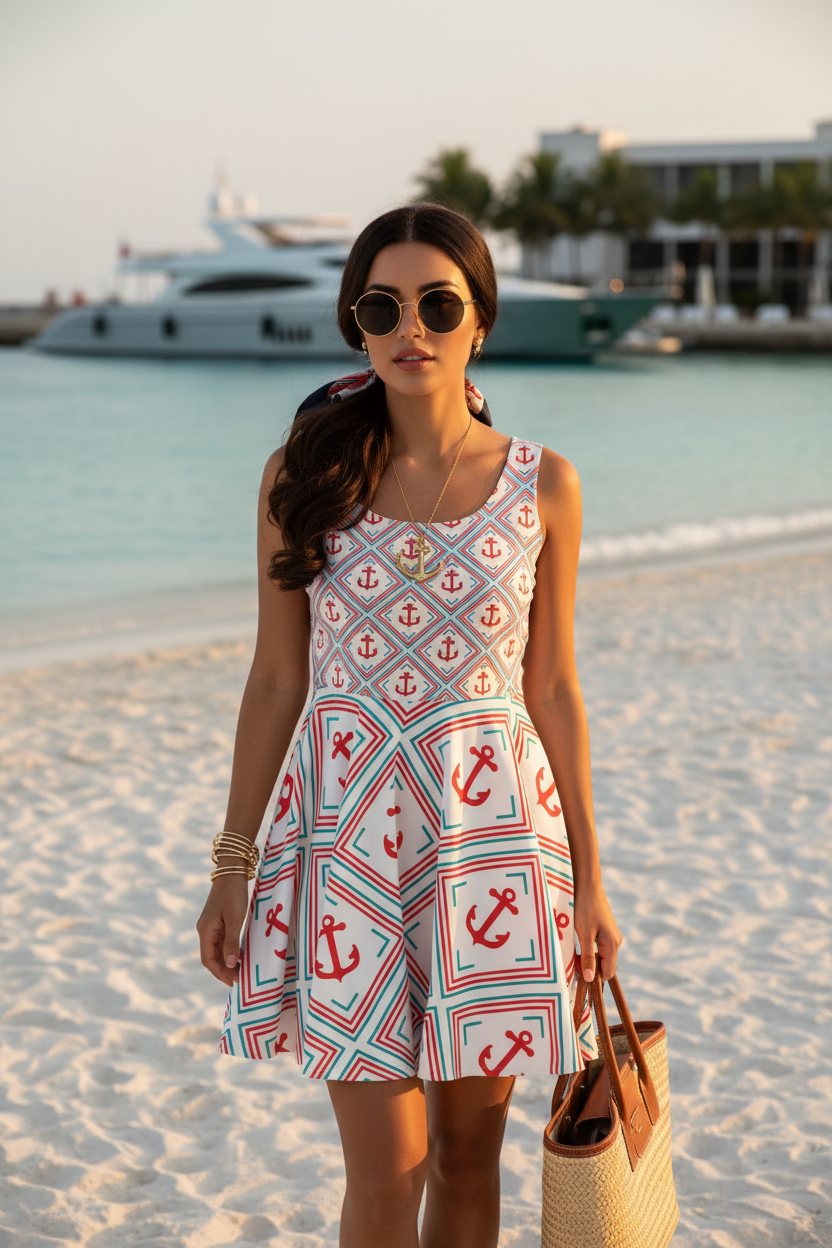 Anchor Dress Beach Photoshoot 1